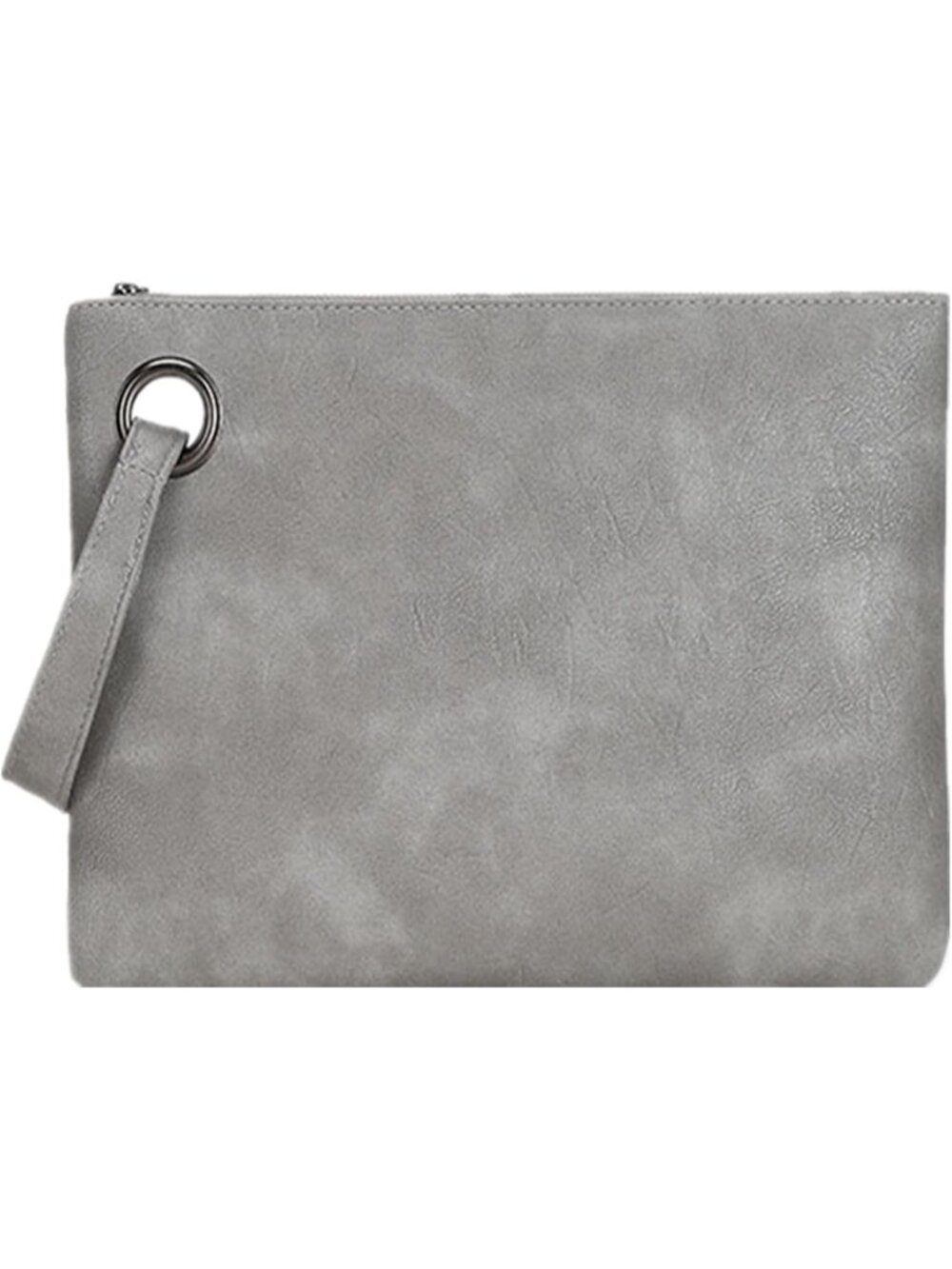 Women’s Grey Wristlet Clutch Wedding Handbags Purse Party Evening Bag